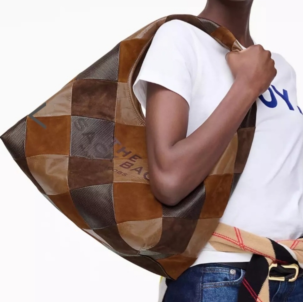 Marc JACOBS The Suede Patchwork Sack Bag